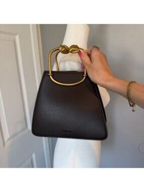CULT GAIA Smooth Leather Maxine Sculptural Mini Bag NWT